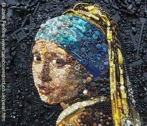 Girl with a Pearl Earring remade by Jane Perkins