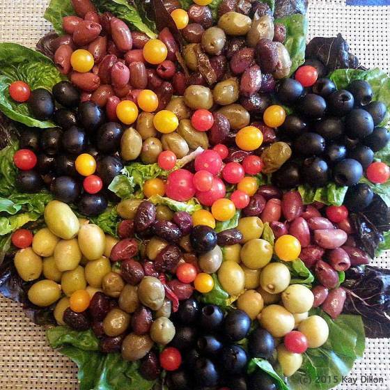 Olives and Tomatoes - photo by Kay Dillon