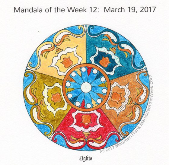 Lights Mandala in Color by me (Maureen Frank)