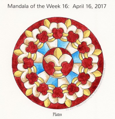 Plates Mandala in Color by me (Maureen Frank)