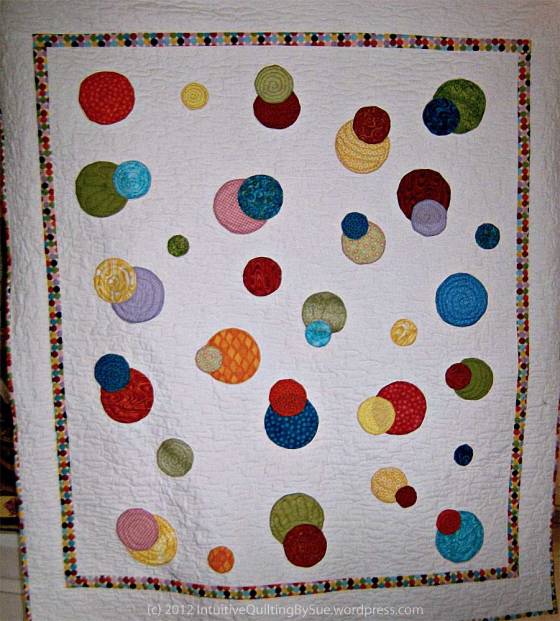 Polka Dots Quilt by Intuitive Quilting by Sue
