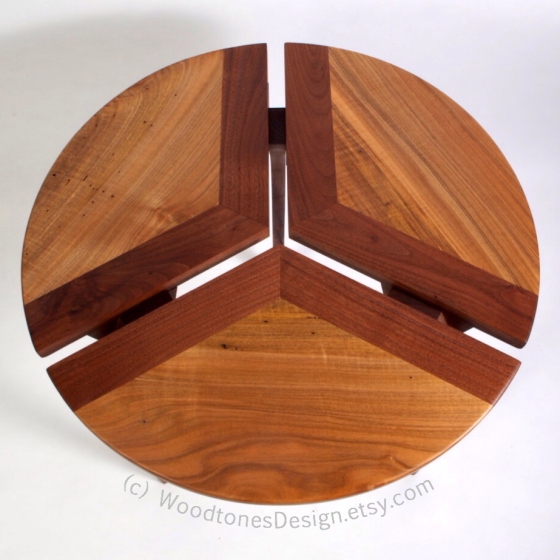 Three Section Wood Table by WoodtonesDesign.etsy.com