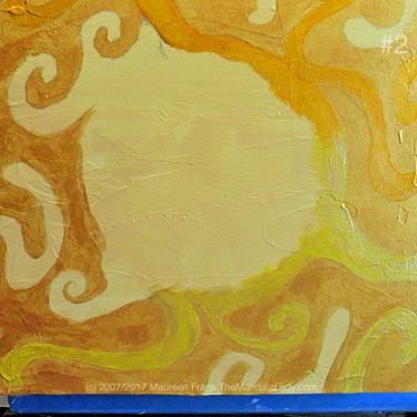 Night Crawlers Mandala - update 2: 2 - add hansa yellow w/gold iridescent paint