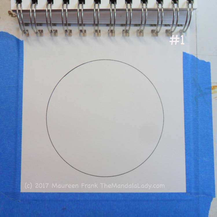 FCG: 1 - prep paper & draw circleFCG: 1 - prep paper & draw circle