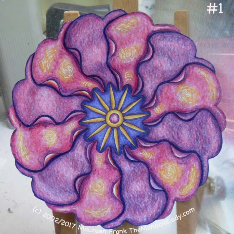 Primrose #2 Day 2: 1 - add dark blue shadow to purple petals
