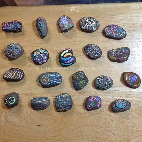 Mindfulness Stones - painted rocks - mandalas - meditation - the mandala lady