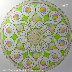 Double Spirals Mandala - The Mandala Lady - Mandala of the Month